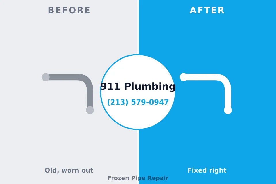 Before and after: plumbing company New Haven, CT